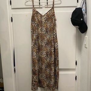Cheetah print light maxi dress
